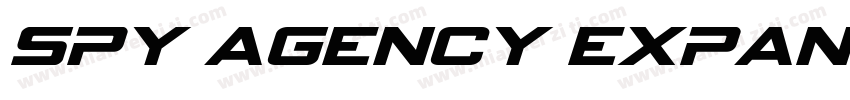 Spy Agency Expanded Italic Expanded字体转换